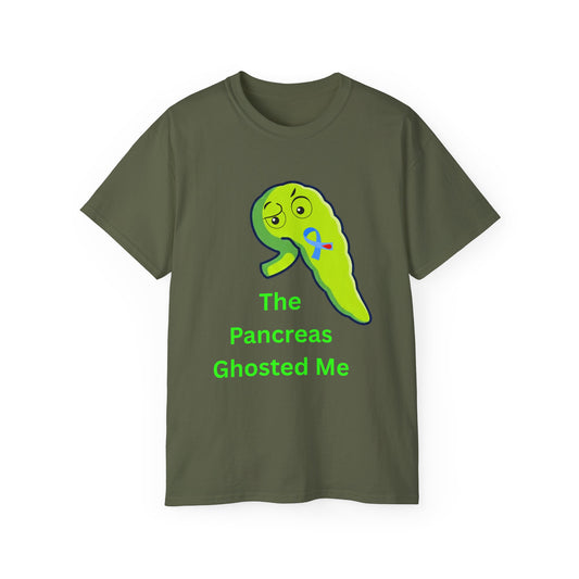 Pancreas Ghosted Me T-Shirt — Funny Pancreatic Cancer Awareness Tee