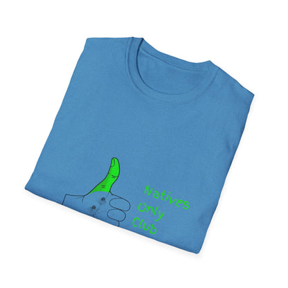 Green Thumb Society T-Shirt — "Natives Only Club" Gardening Tee